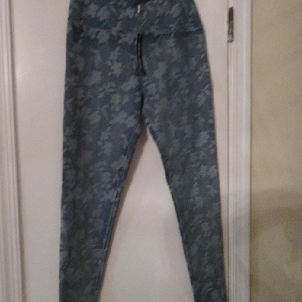 ladies "denim" material leggings
